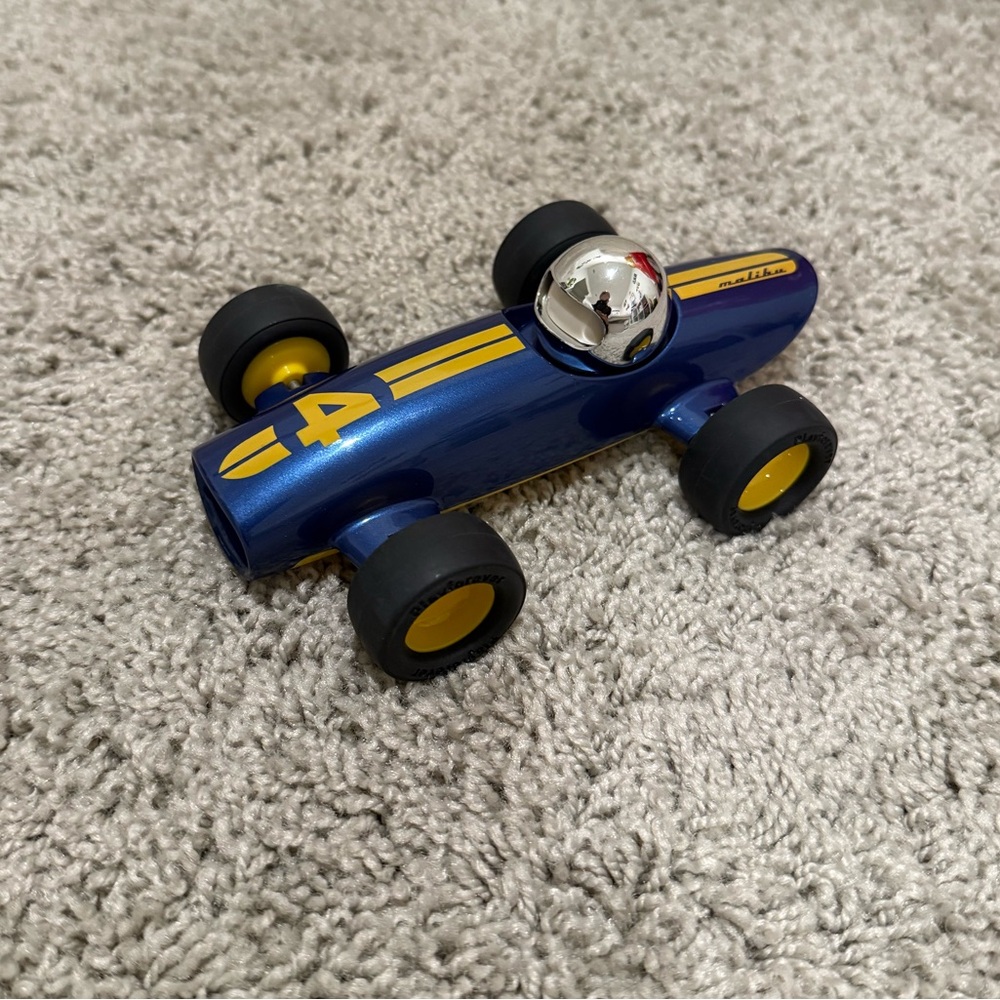 PLAYFOREVER VERVE MALIBU Blue/ Yellow Kids Toddler Race Car Toy